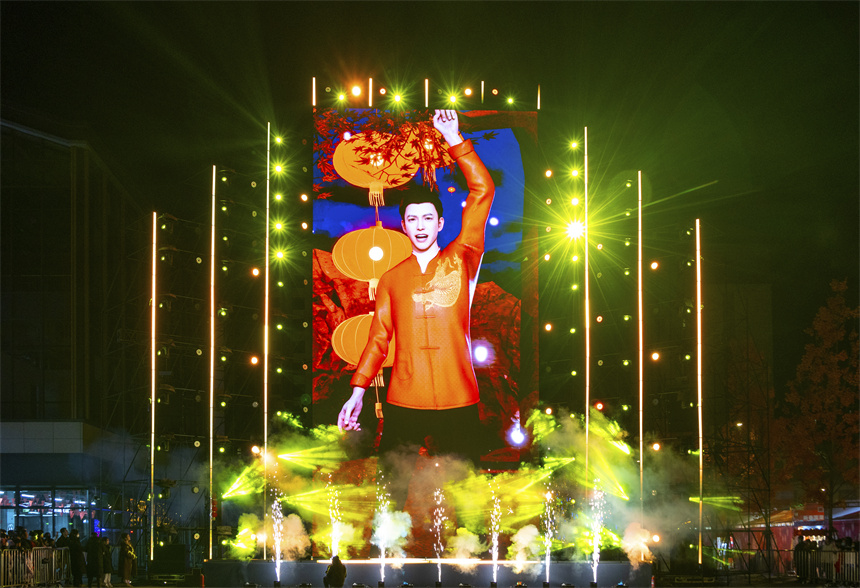 觸夢(mèng)未來(lái)·雄安元宇宙音樂(lè)盛典演出現(xiàn)場(chǎng)。齊鑫 攝