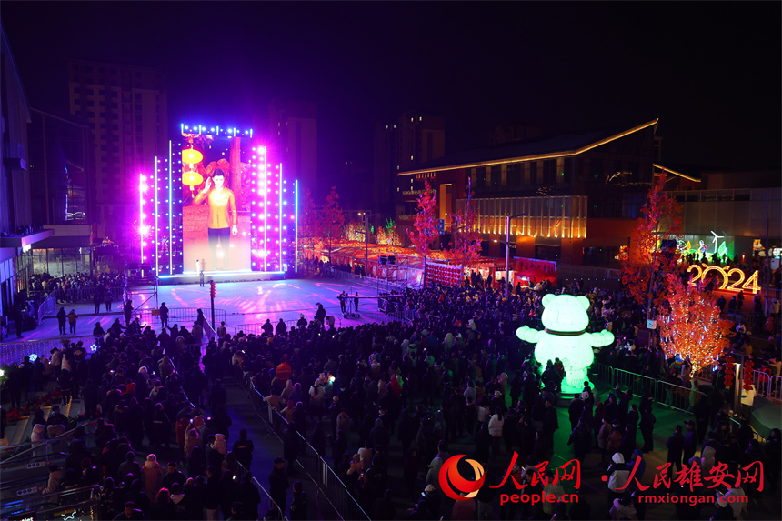 觸夢(mèng)未來(lái)·雄安元宇宙音樂(lè)盛典演出現(xiàn)場(chǎng)。人民網(wǎng)記者 宋燁文攝