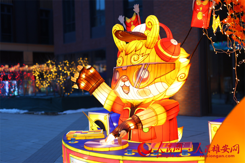 觸夢(mèng)未來(lái)·雄安元宇宙音樂(lè)花燈會(huì)活動(dòng)現(xiàn)場(chǎng)。人民網(wǎng)記者 李兆民攝