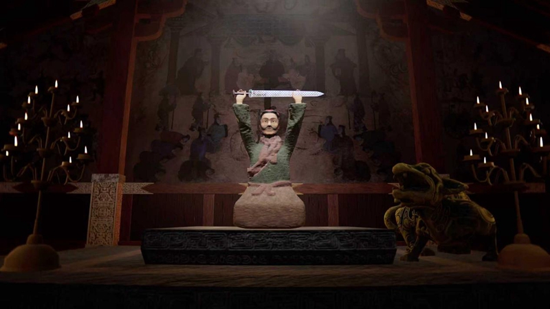 《帝國密碼——秦始皇陵》XR體驗的內部場景之一。陜文投集團供圖