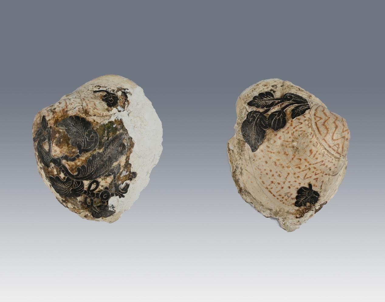 西安唐董韶容墓出土的胭脂盒。陜西省考古研究院供圖